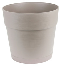 Plastkrukke varm grå Ø38 cm